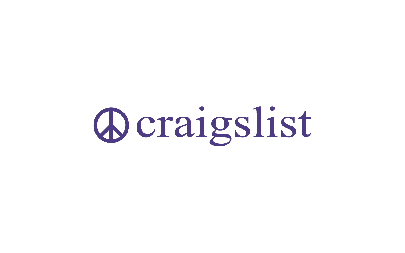 craigslist logo with a peace sign