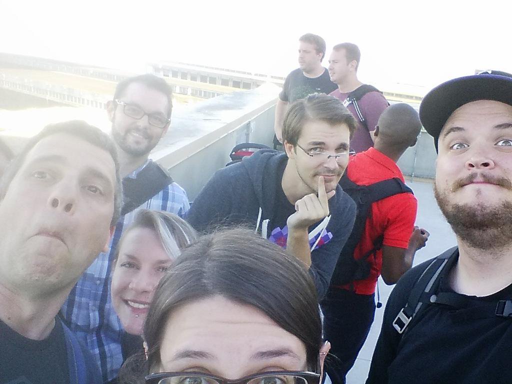 a selfie of your humble presenter along with other awesome nodeschool mentors